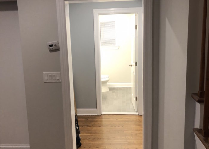 bathroom and hallway renovation